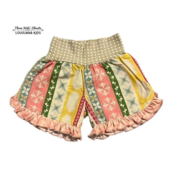 Persnickety 18m Mixed Print Ruffle Shorts - Picture 1 of 4